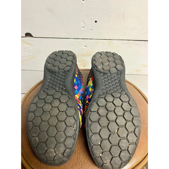 BM Bernie Basket Weave Rainbow Slip-on Shoes. - Picture 4 of 4